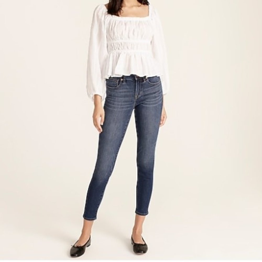J. Crew 8" Toothpick Jean in Vista Wash Size 27T